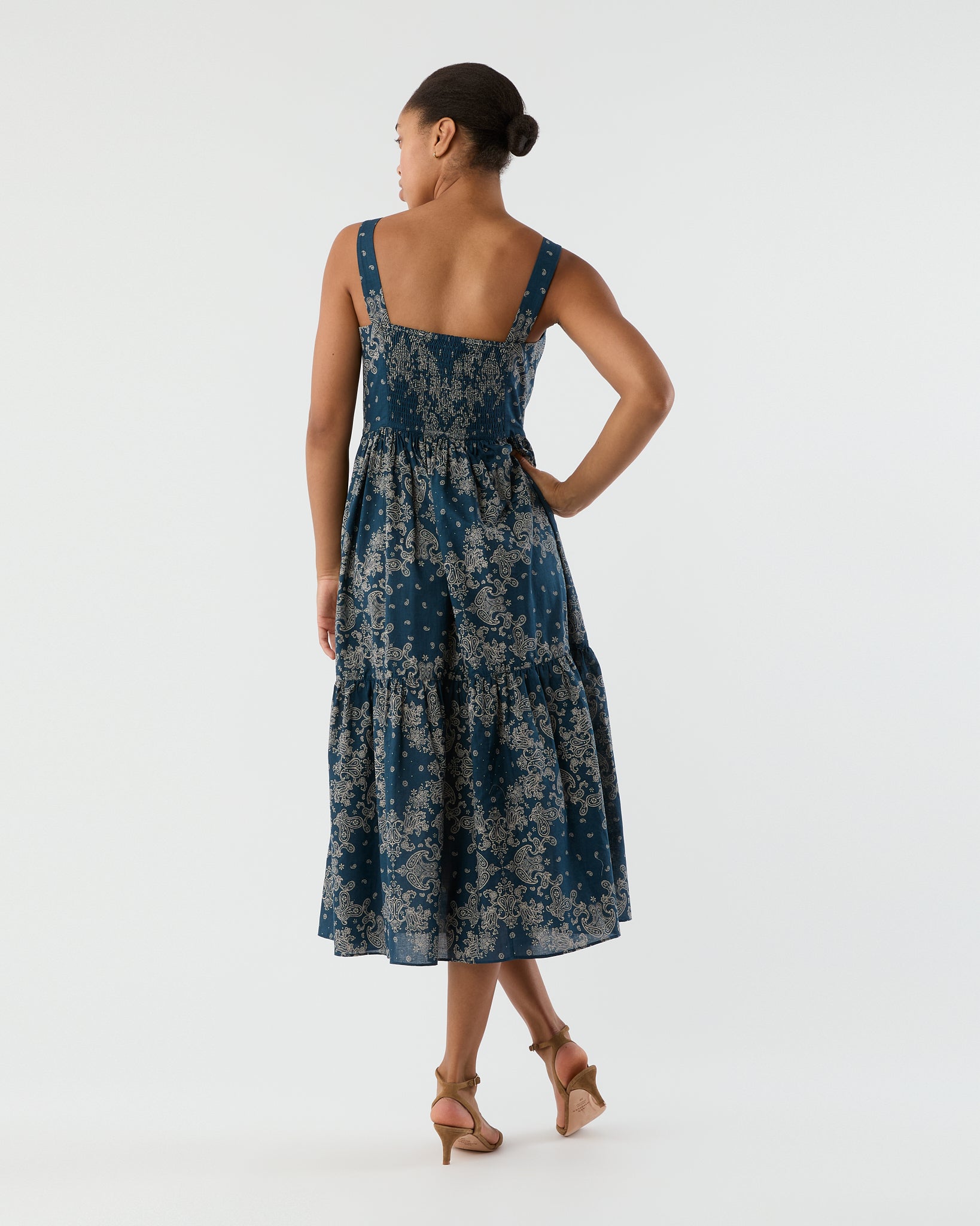 Penny Dress - Indigo Bandana Summer Cloth