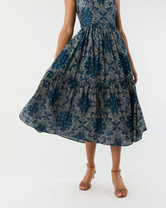 Penny Dress - Indigo Bandana Summer Cloth