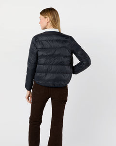 Minnie Puffer Jacket - Navy Nylon