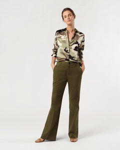 Classic Blouse - Camo Silk Charmeuse