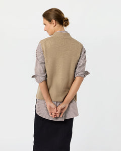 Marion Sweater - Heather Mink Cashmere