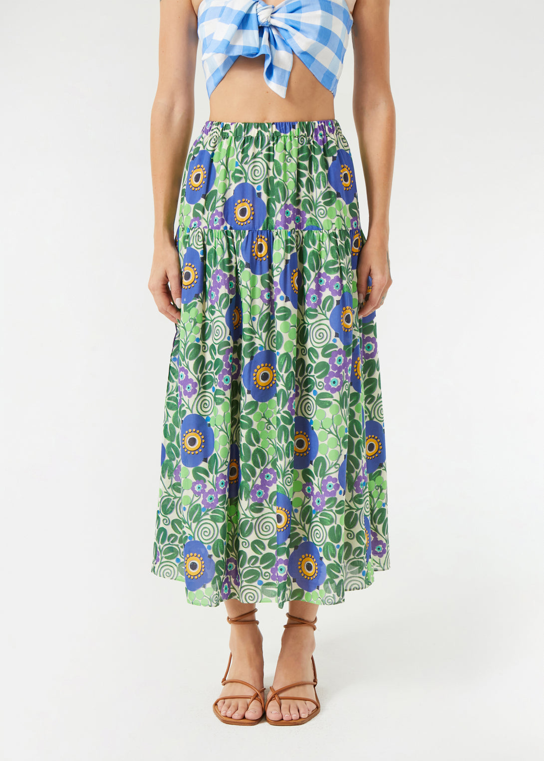 Ariella Skirt - Wisteria Aura Blossom