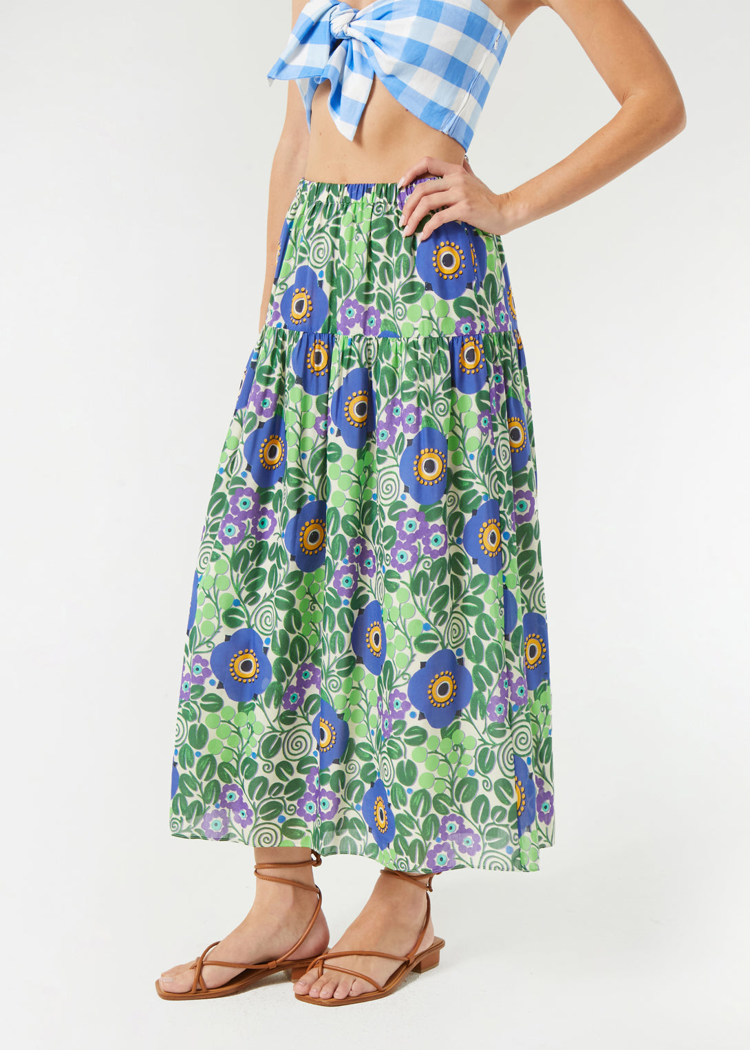 Ariella Skirt - Wisteria Aura Blossom