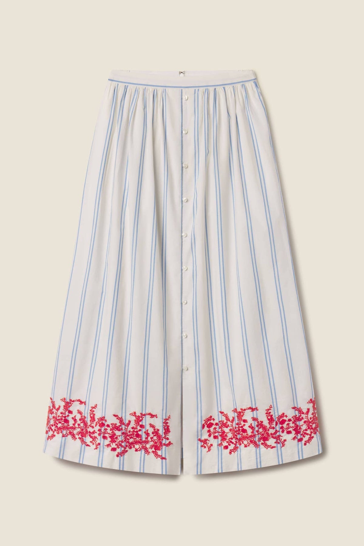 Lisette Skirt - Cerulean Stripe