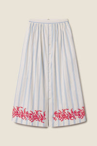 Lisette Skirt - Cerulean Stripe