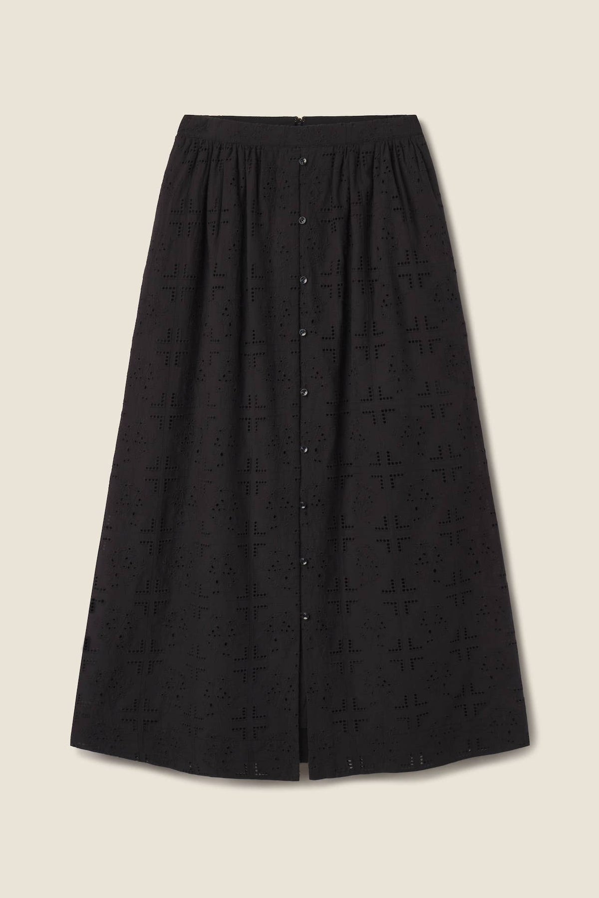 Lisette Skirt - Black Hankerchief Eyelet