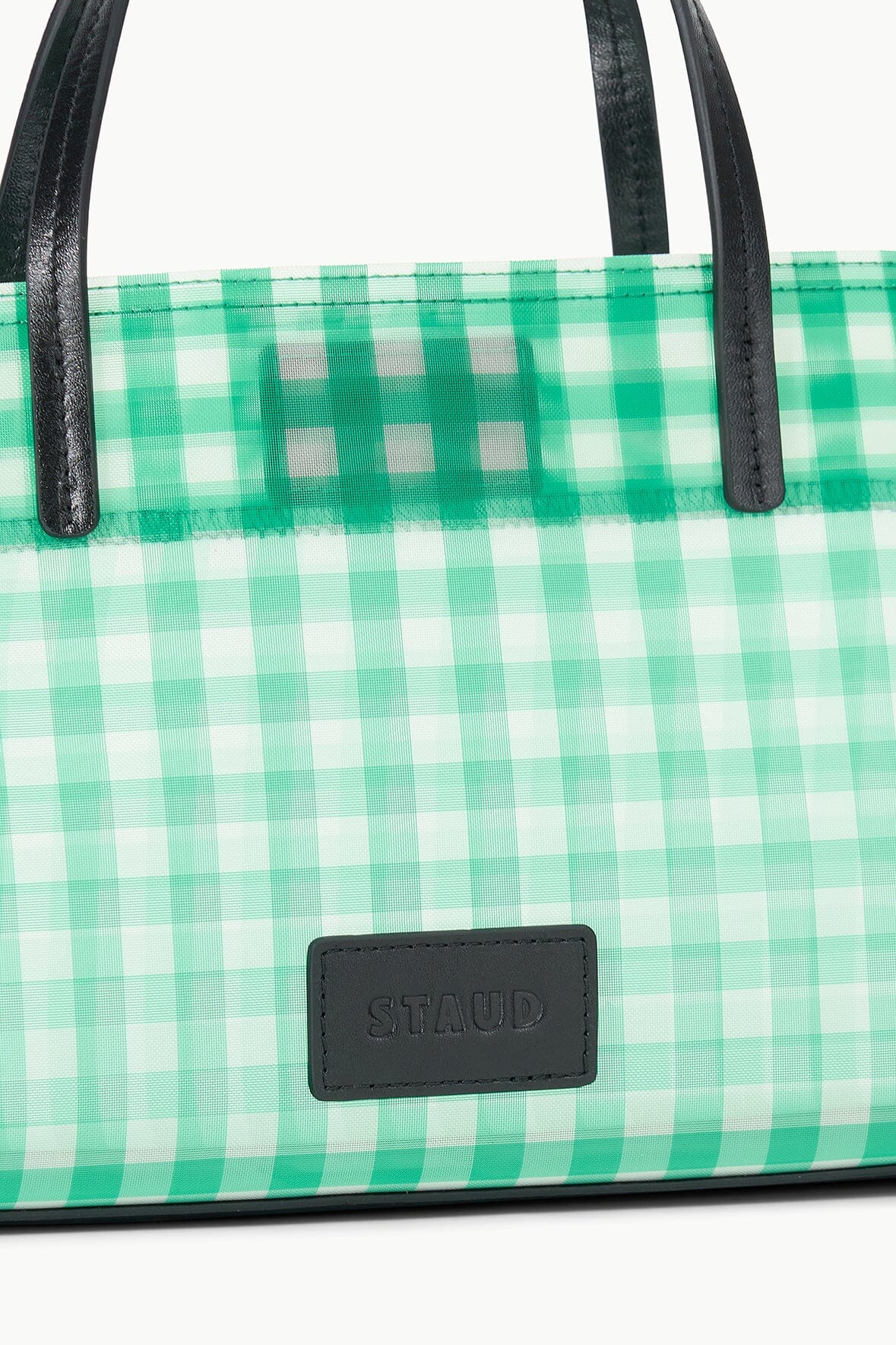 Christos Mini Mesh Tote - Jade Gingham