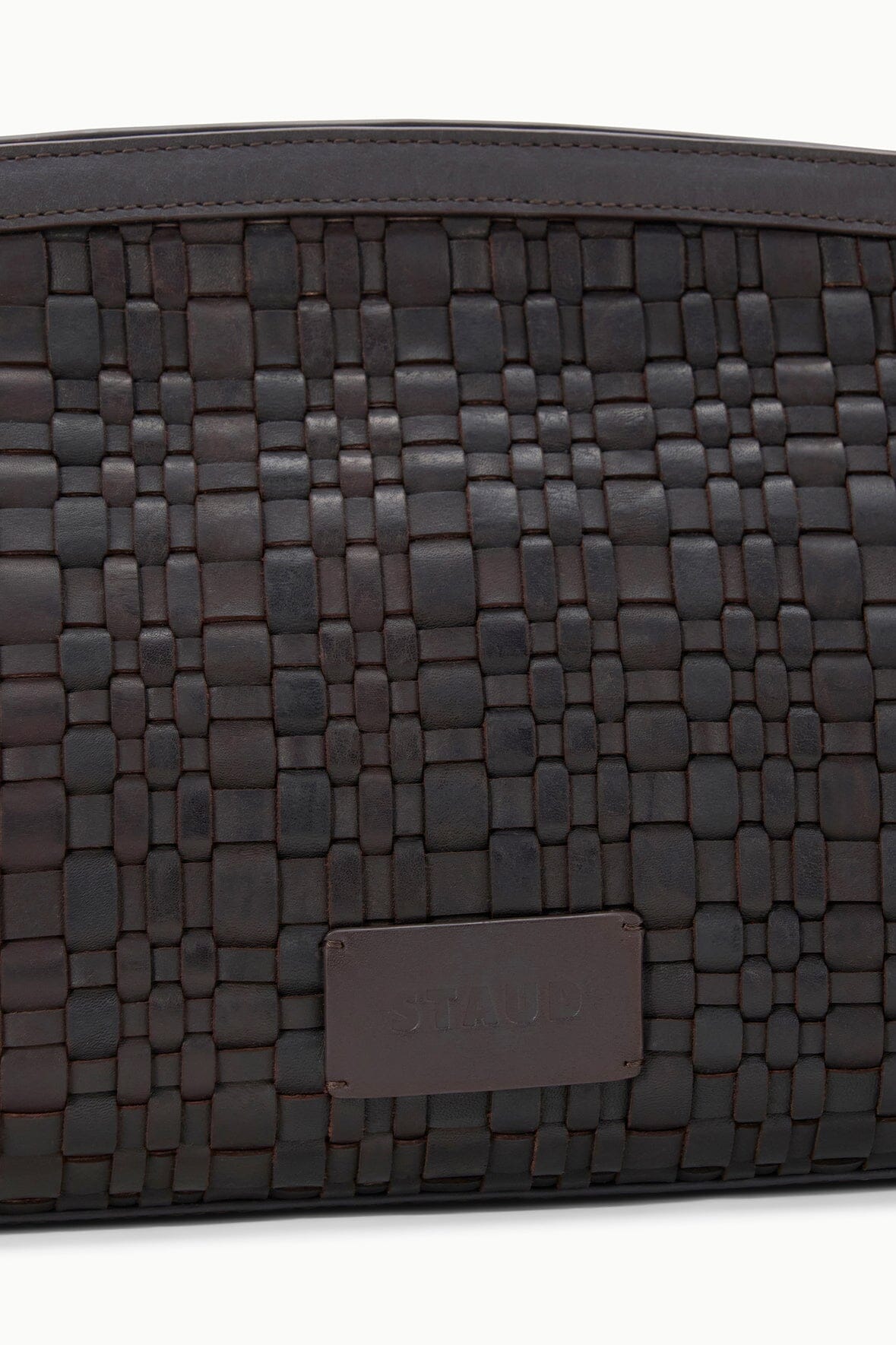 Maude Soft Clutch - Espresso Woven
