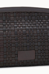 Maude Soft Clutch - Espresso Woven
