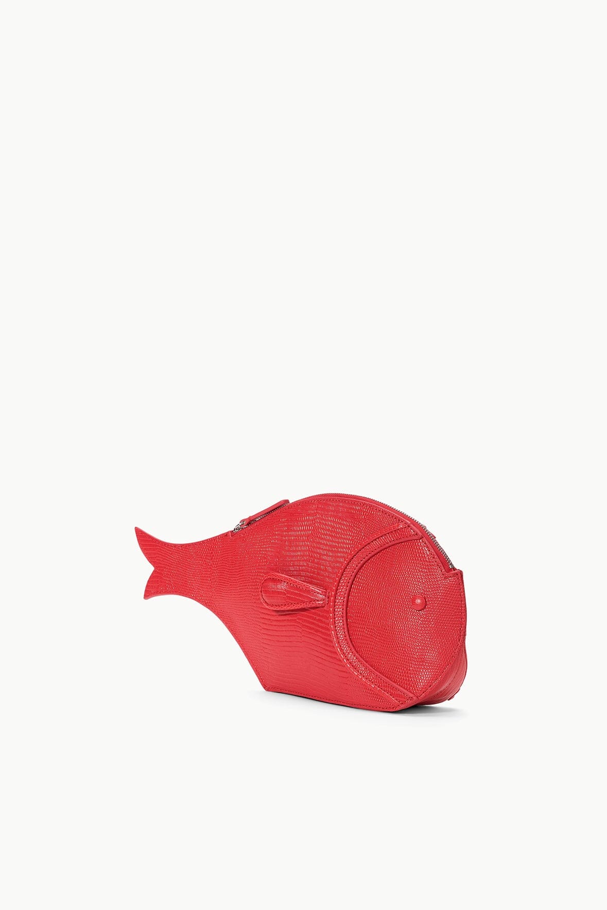 Pesce Leather Clutch - Red Rose