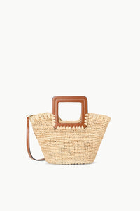 Shirley Raffia Mini Bucket - Natural/Tan