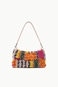 Timmy Beaded Shoulder Bag - Multi Bayadere Stripe