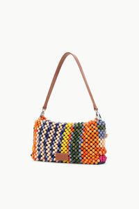 Timmy Beaded Shoulder Bag - Multi Bayadere Stripe