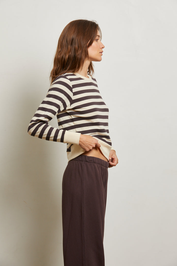 Stef - Mocha Stripe