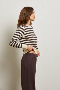 Stef - Mocha Stripe