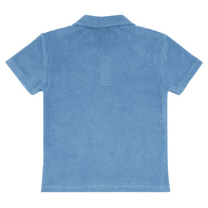 boys surfside blue french terry polo