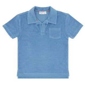 boys surfside blue french terry polo