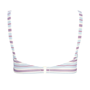 women's vintage stripe bandeau bikini top
