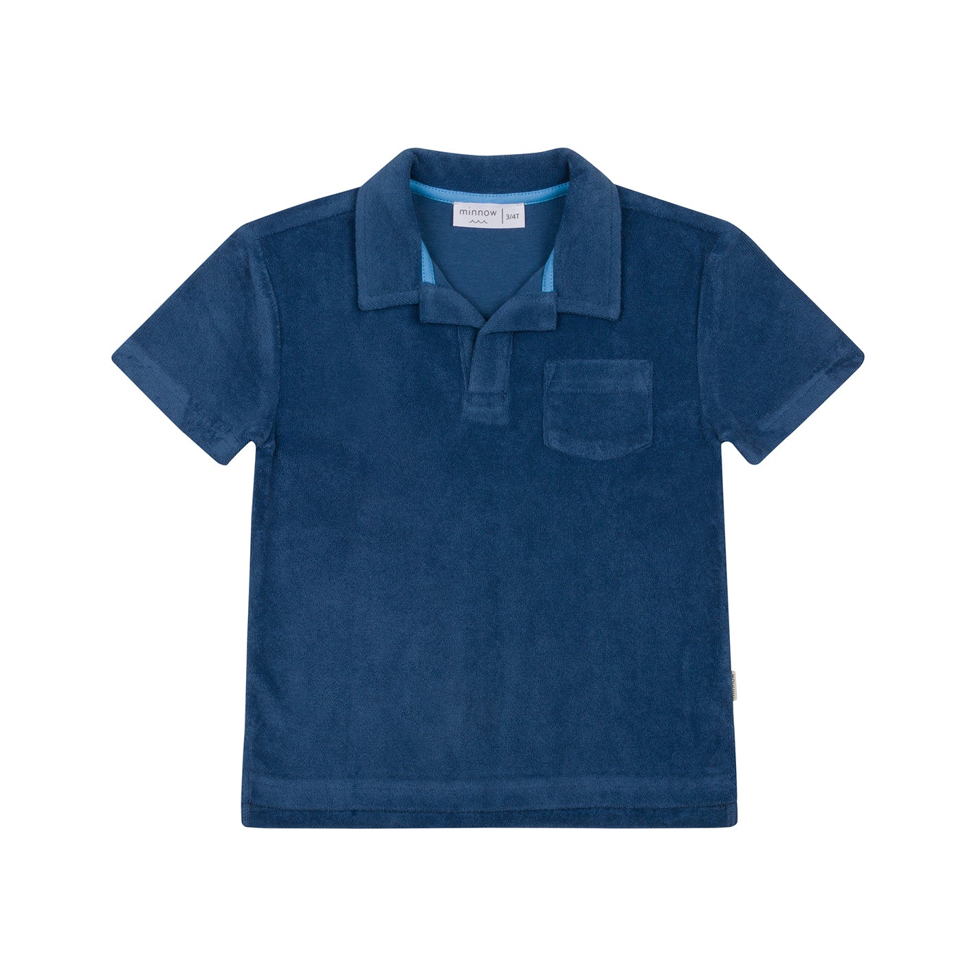 boys newport navy french terry polo