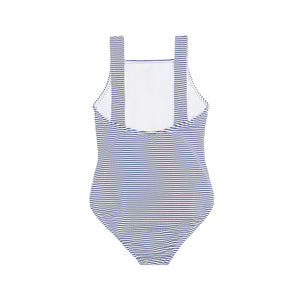 girls harbor stripe tie-front one piece