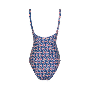 women's navy primrose low back one piece