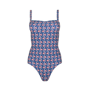 women's navy primrose low back one piece