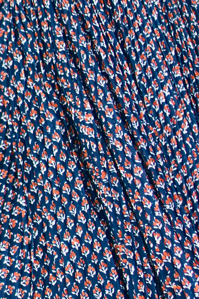 Sabine Dress - Autumn Fleur Navy