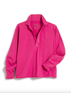 Patrick Popover Henley - Heritage Jersey Magenta