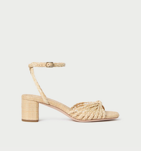 Riya Natural Knot Mid-Heel Sandal