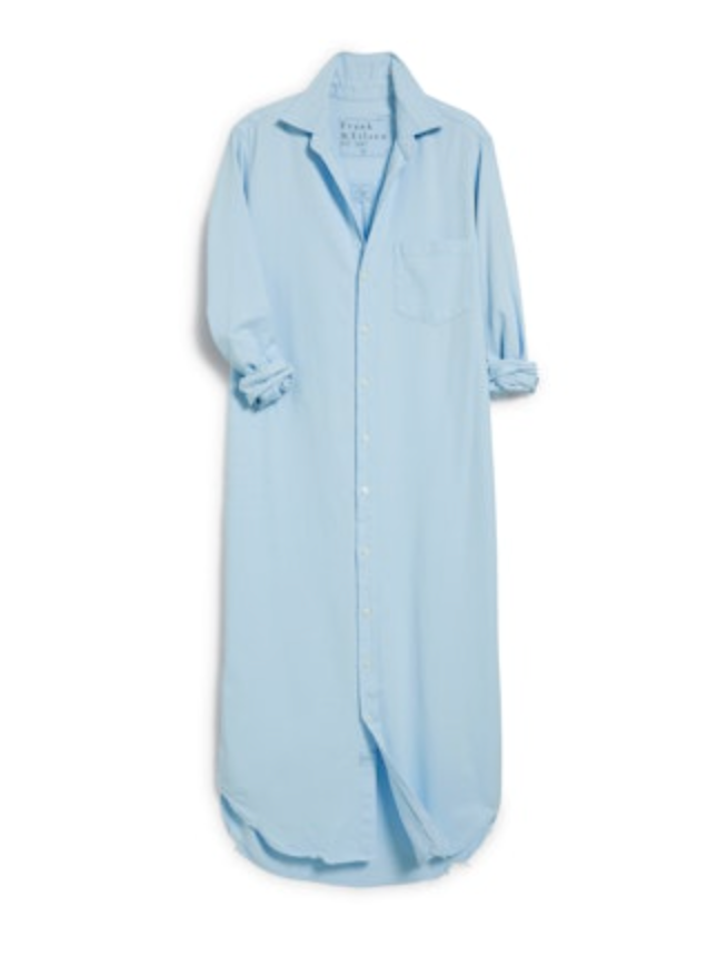 Rory Maxi Shirt Dress - Cloud