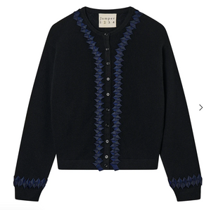Twisted Ribbon Cardigan - Black – People People