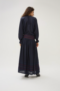 Joan Ezra Midi Skirt - Marine