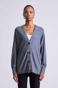 Drippy Tissue Cardigan - Grey