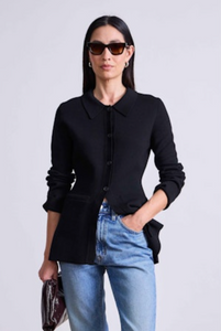 Betti Knit Cardi - Black