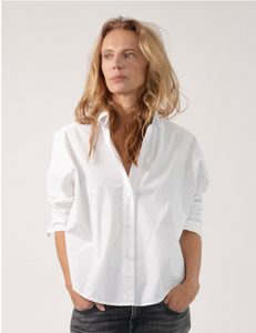 Zoe Poplin Shirt - White
