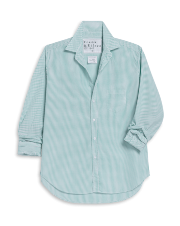 Eileen - White/Green Check