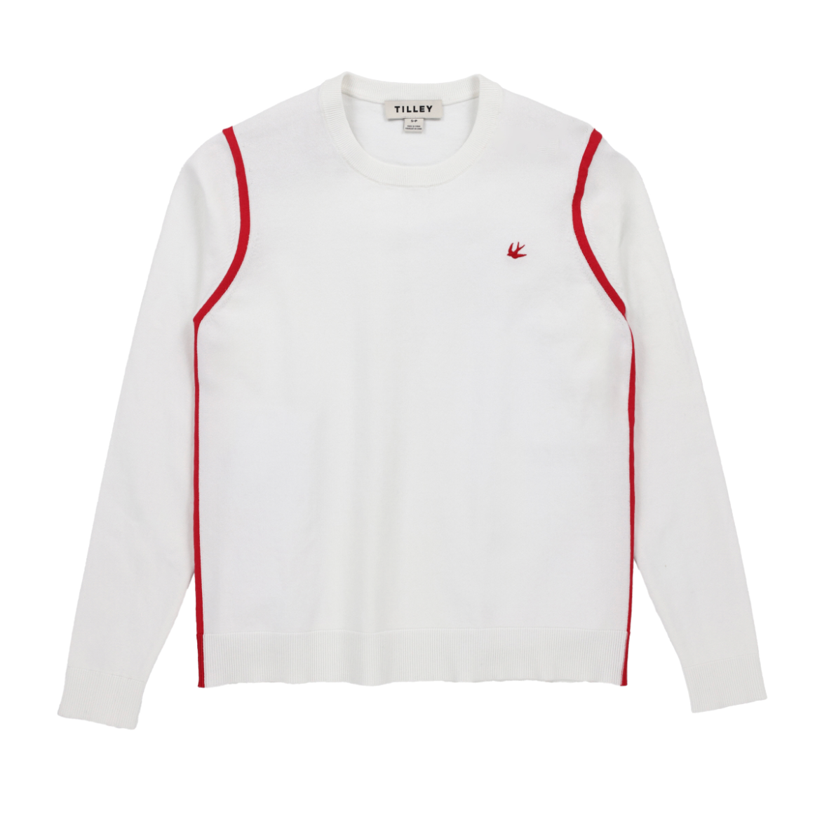 Classic Crew - White/Sport Red