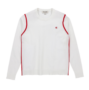 Classic Crew - White/Sport Red