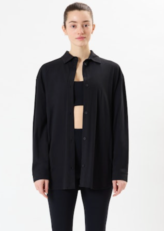 Kate Airweight Lite Button Down - Black