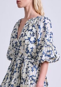Cefalu Mini Dress - Alina Floral Cream