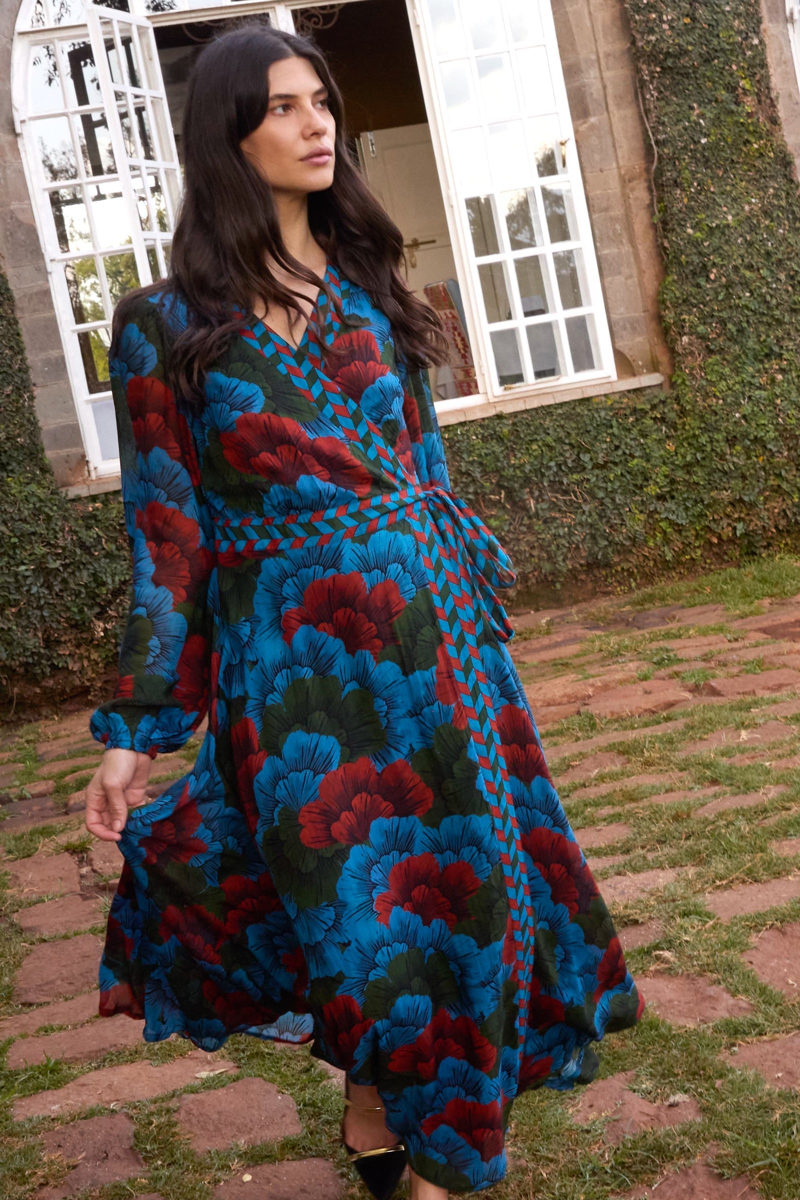 Wrap Dress - Madrid Blue