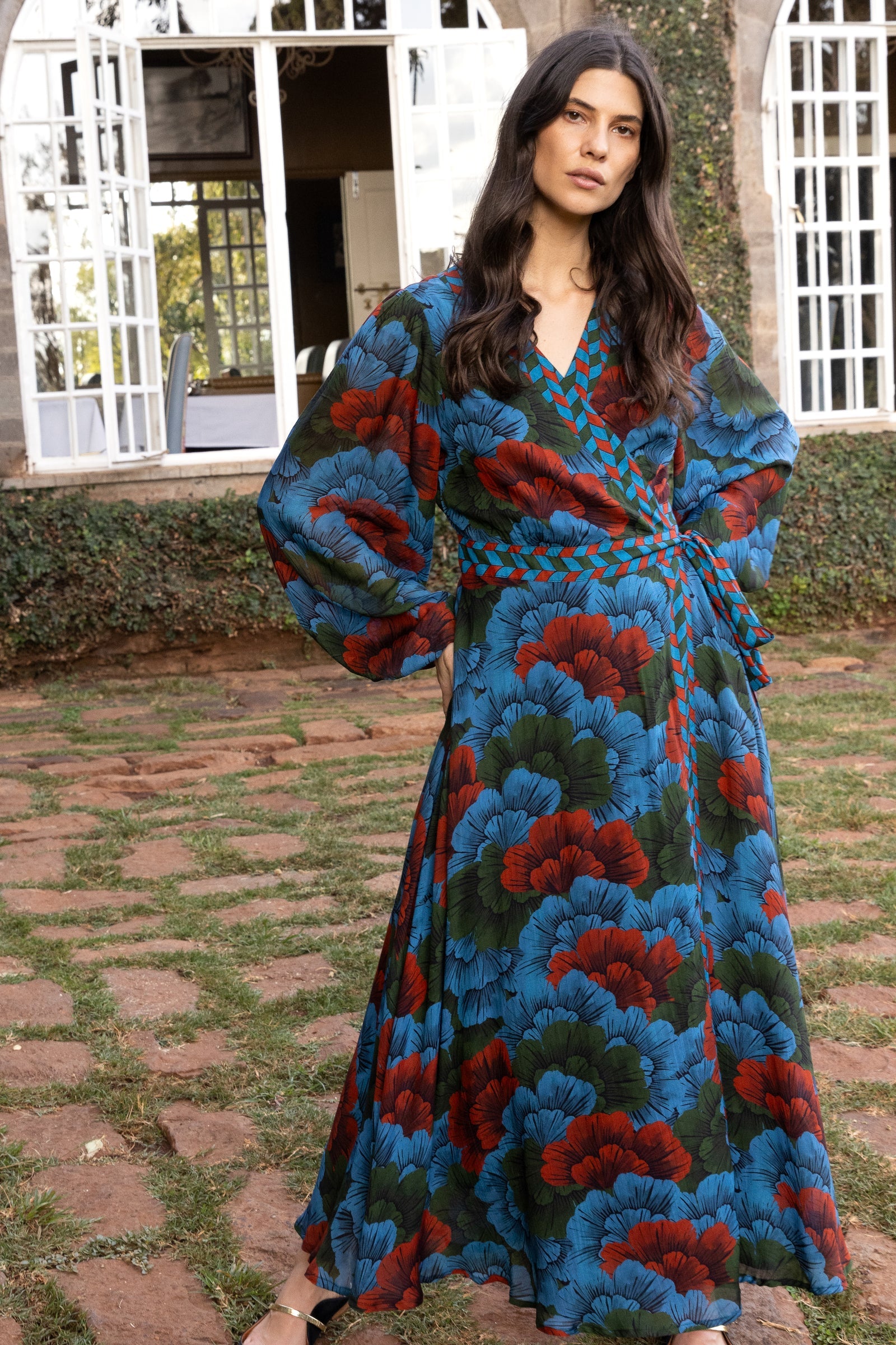 Wrap Dress - Madrid Blue