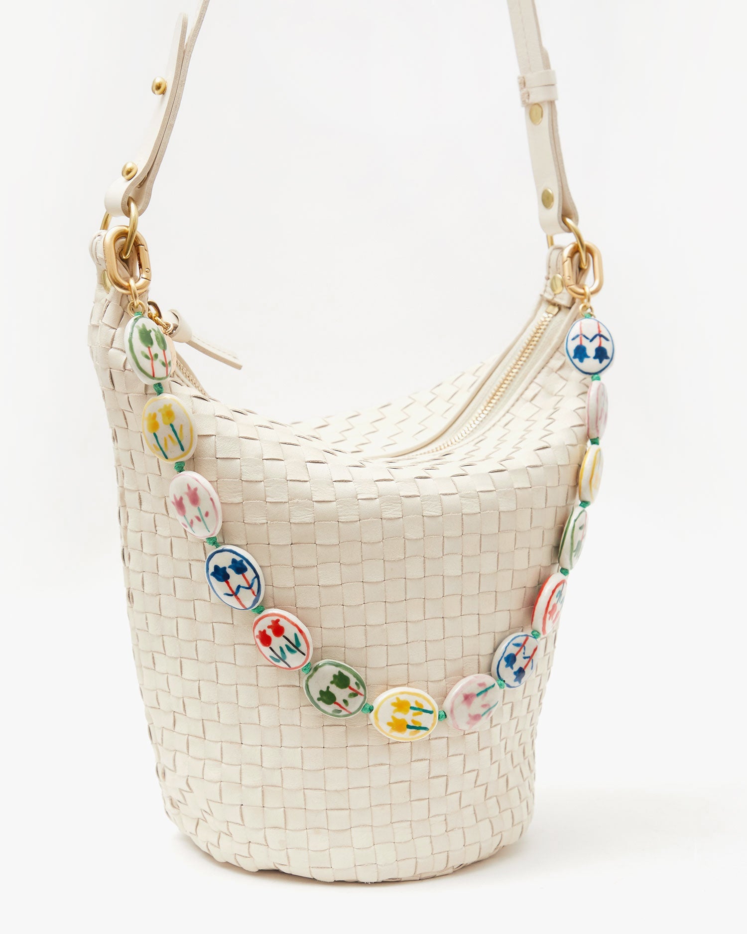 Petit Jeanne - Cream Woven Checker