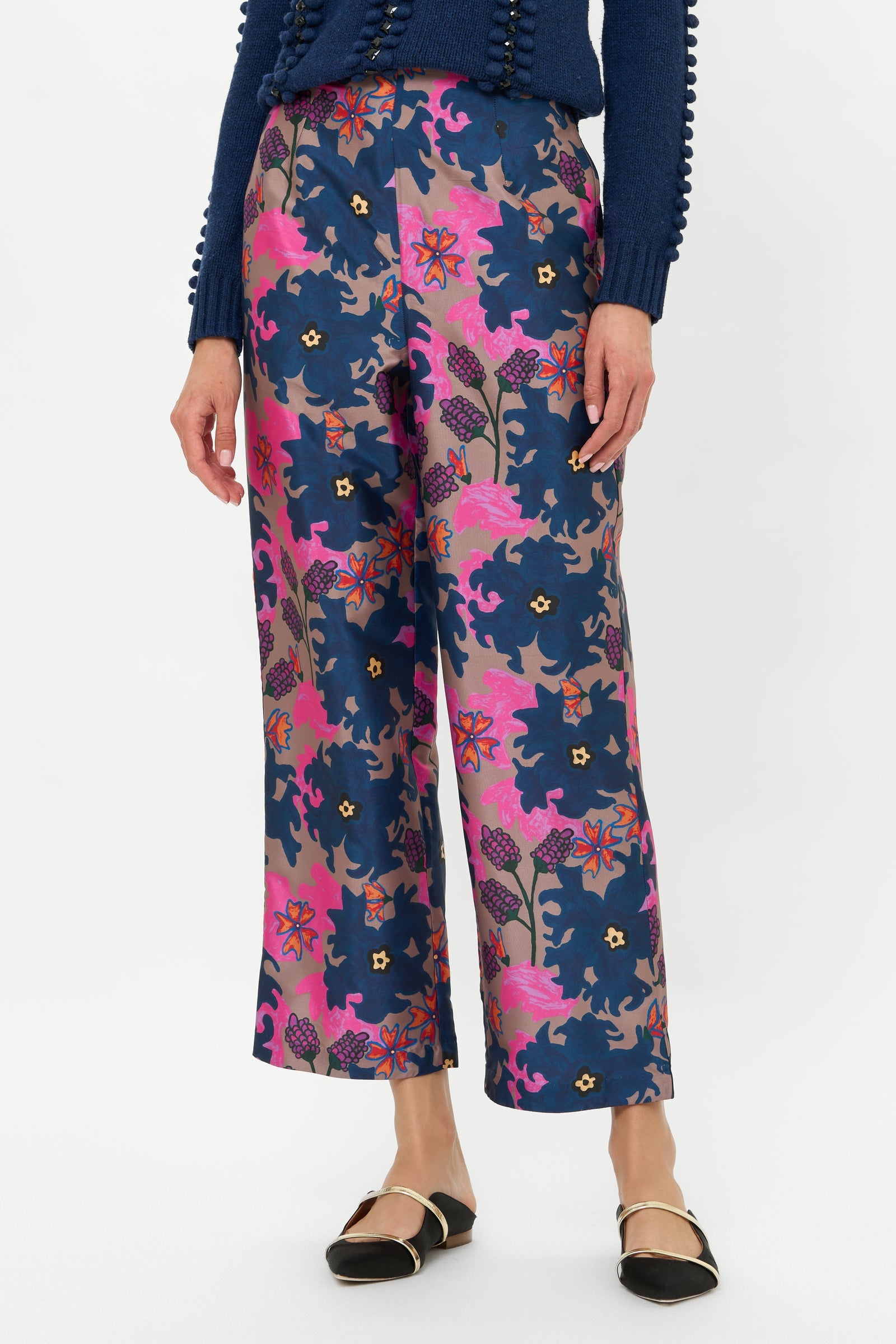 Valentina Pant - Suzani Navy