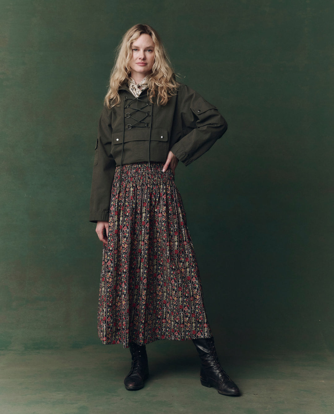 The Canary Skirt - Garland Print