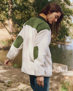 The Plush Tundra Jacket - Cream & Army