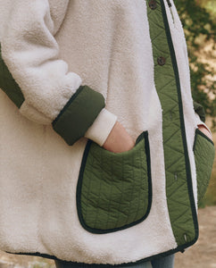 The Plush Tundra Jacket - Cream & Army