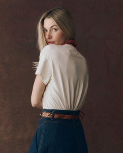 The Boxy Crew - Washed White with Rodeo Star Graphic