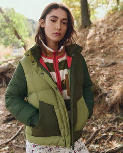 The Polar Puffer - Army Colorblock