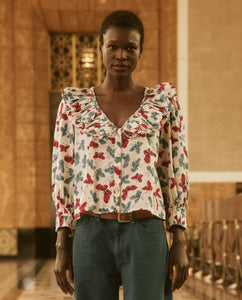 The Symphony Top - Butterfly Floral